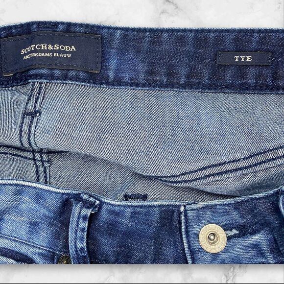 SCOTCH & SODA Tye Men Jeans Tag Size 30X32 *Actual 30X 30.5 Slim Fit Blue - Picture 8 of 16